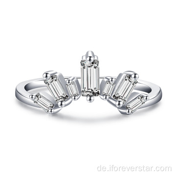 925 Sterling Silberring Trendy vergoldete Ringe